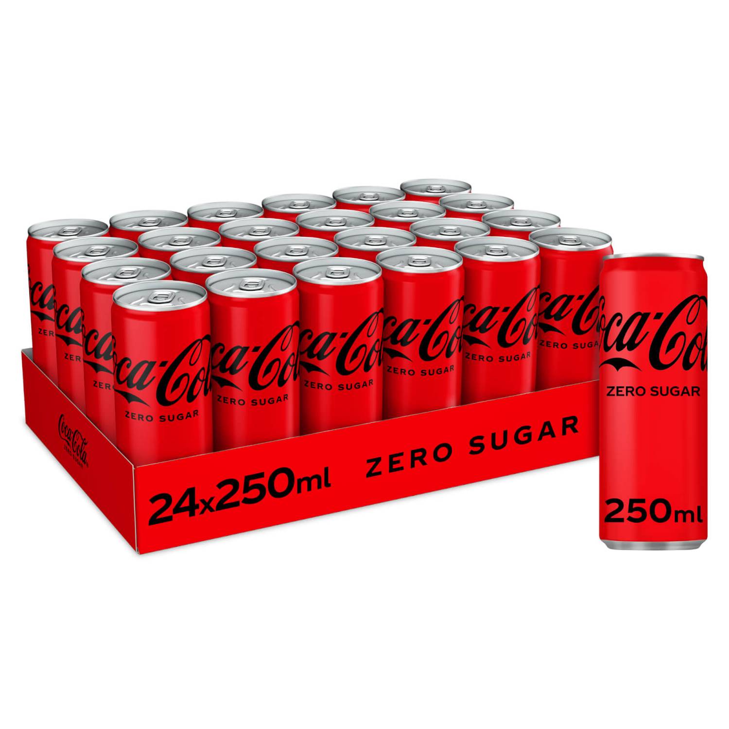 COCA COLA ZERO SUGAR BOX 24 CAN 250 ml